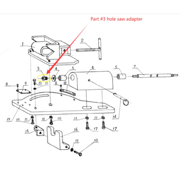 3# Nut for PN-1/2A and PN-1/2S