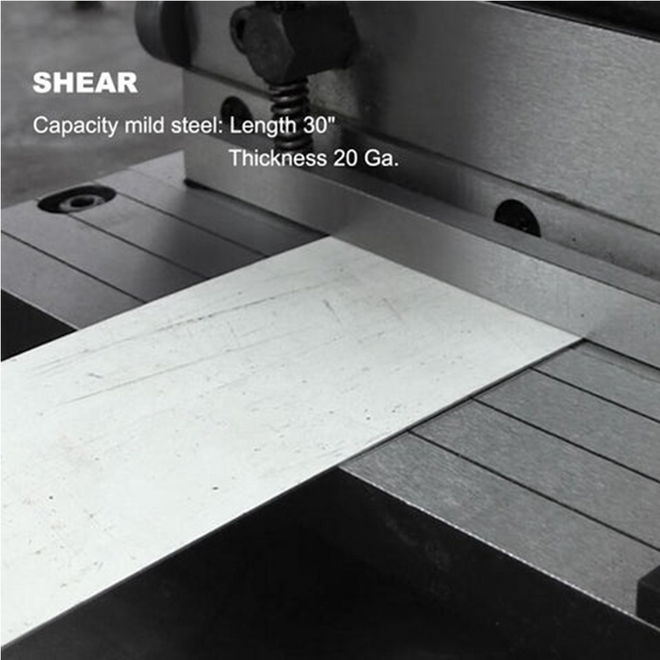 30 Inch 3 In 1 Brake Shear and Slip Roll