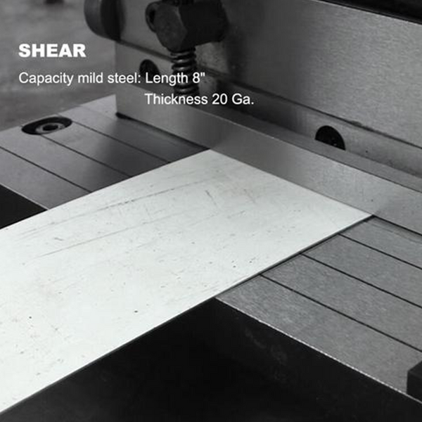 8 Inch 3-in-1 Brake Shear and Slip Roll