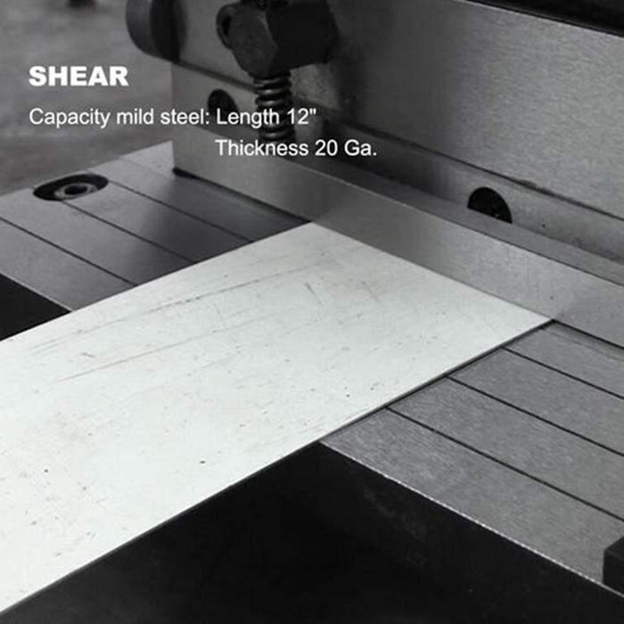12 Inch 3 in 1 Brake Shear and Slip Roll