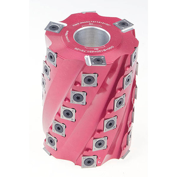 Sheartak Helical Rabbeting Cutterhead OD90mm x CL120 x Bore 1-1/4"