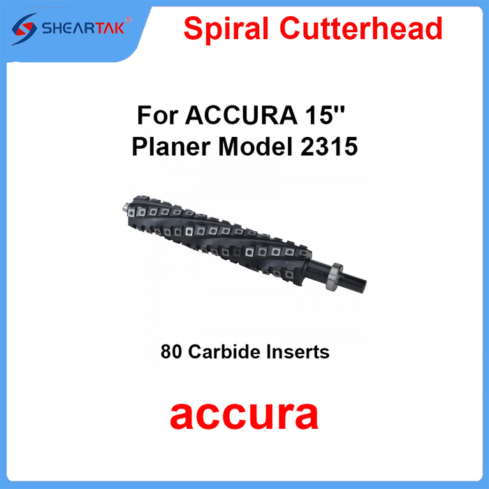 Spiral Cutterhead for ACCURA 15'' Planer Model 2315