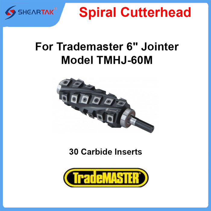 Spiral Cutterhead for Trademaster 6" Jointer Model TMHJ-60M