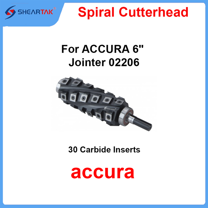 Spiral Cutterhead for ACCURA  6" Jointer 02206