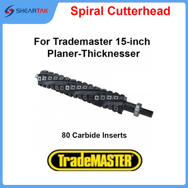Spiral Cutterhead for Trademaster 15-inch Planer-Thicknesser