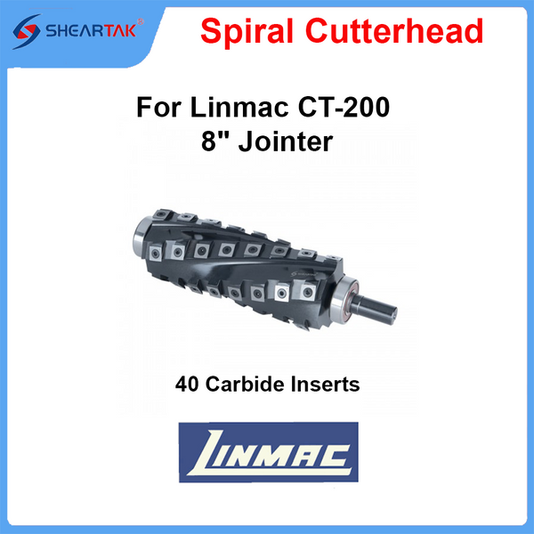 Spiral Cutterhead for Linmac CT-200 8" Jointer