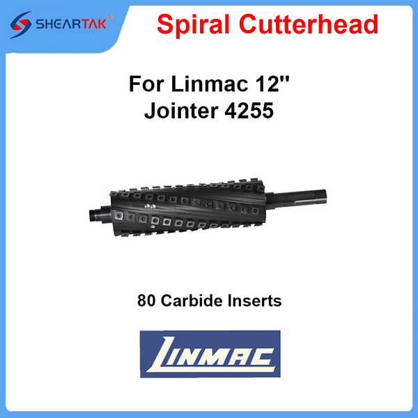 Spiral Cutterhead for Linmac 12'' Jointer 4255