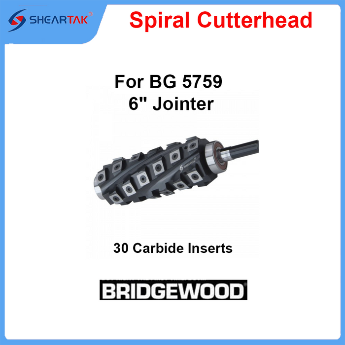 Spiral Cutterhead for BG 5759 6" Jointer