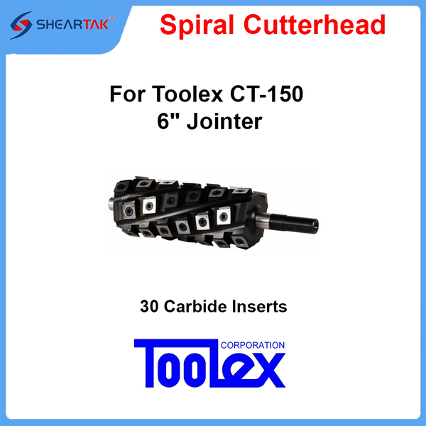 Spiral Cutterhead for Toolex CT-150 6" Jointer