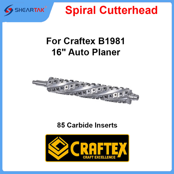 Spiral Cutterhead for Craftex B1981 16" Auto Planer
