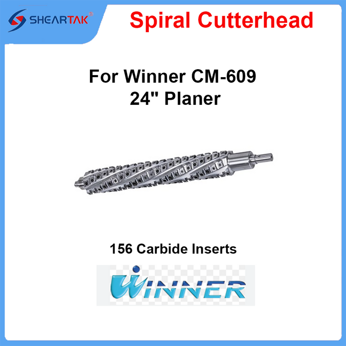 Spiral Cutterhead for Winner CM-609 24" Planer