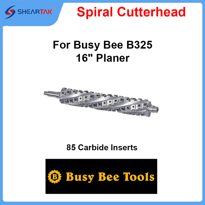 Upgrade Busy Bee 406mm (16") Planer Model B325 with Sheartak Helical Cutter Head