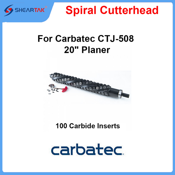 Spiral Cutterhead for Carbatec CTJ-508 20" Planer