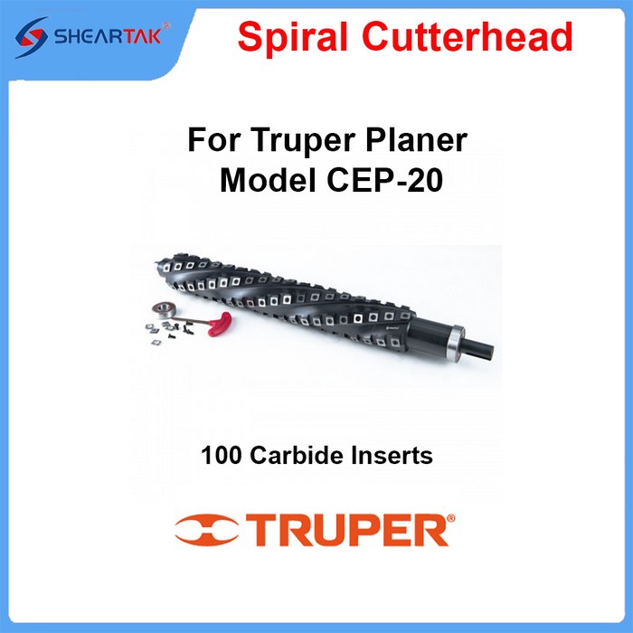 Spiral Cutterhead for Truper  Planer  Model CEP-20