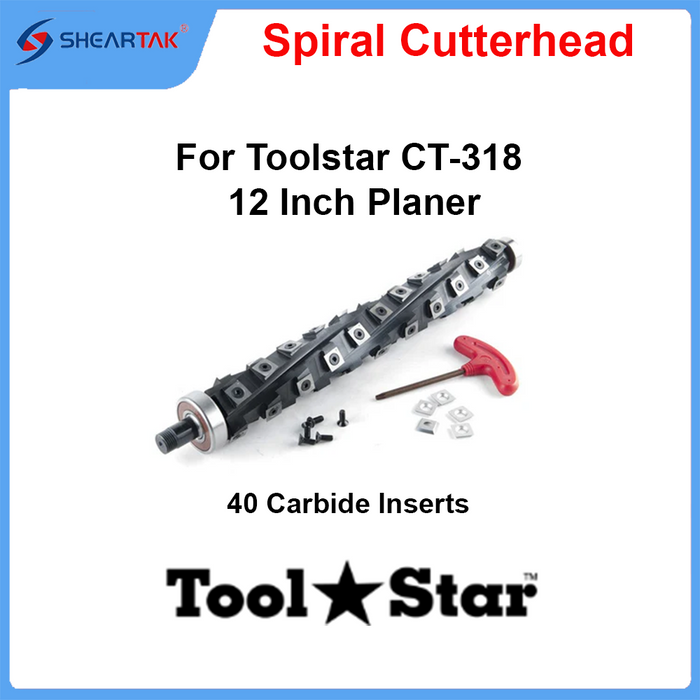 Spiral Cutterhead for Toolstar CT-318 12 Inch Planer