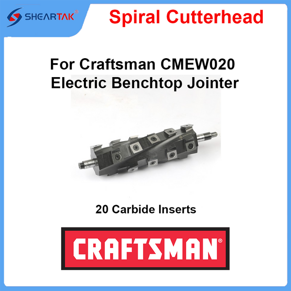 Spiral Cutterhead for Craftsman CMEW020 Electric Benchtop Jointer