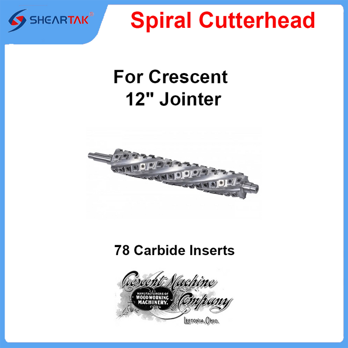 Spiral Cutterhead for Crescent 12" Jointer
