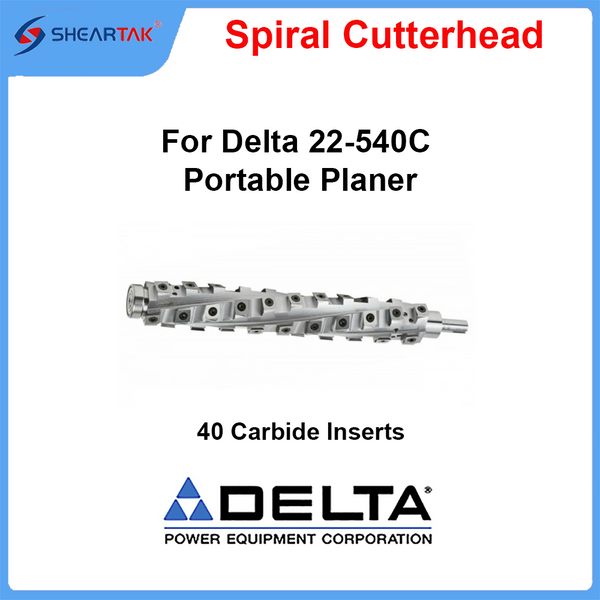 Sheartak Spiral Cutterhead for Delta 22-540C Portable Planer