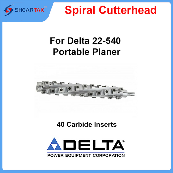 Spiral Cutterhead for Delta 22-540 Portable Planer