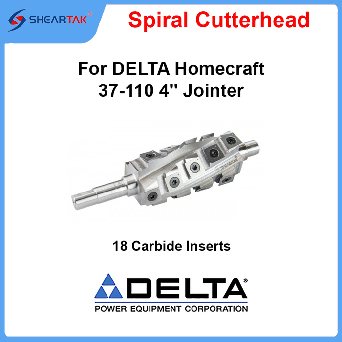 Spiral Helical Cutterhead for DELTA Homecraft 37-110  4'' Jointer