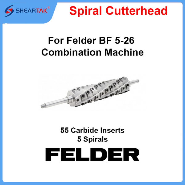 Spiral Cutterhead for Felder BF 5-26 Combination Machine