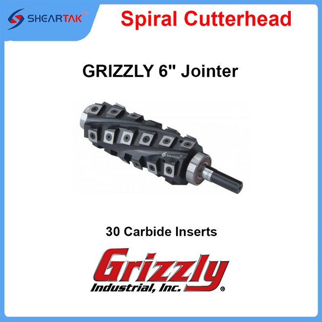 Spiral Cutterhead for GRIZZLY 6'' Jointer, G0814