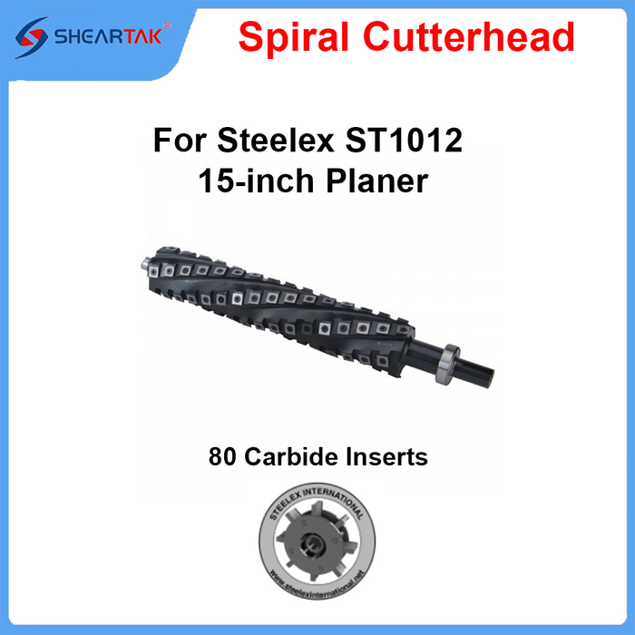 Spiral Cutterhead for Steelex ST1012 15-inch Planer