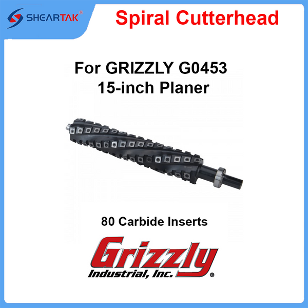 Spiral Cutterhead for GRIZZLY G0453 15-inch Planer