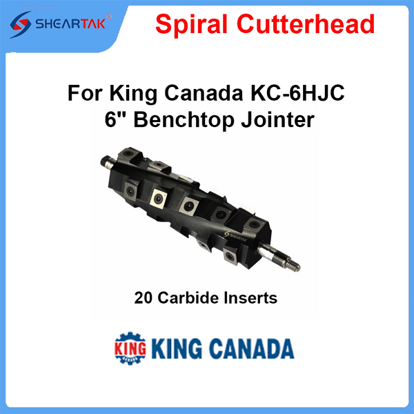 Spiral Cutterhead for King Canada 6”Benchtop Jointer KC-6HJC
