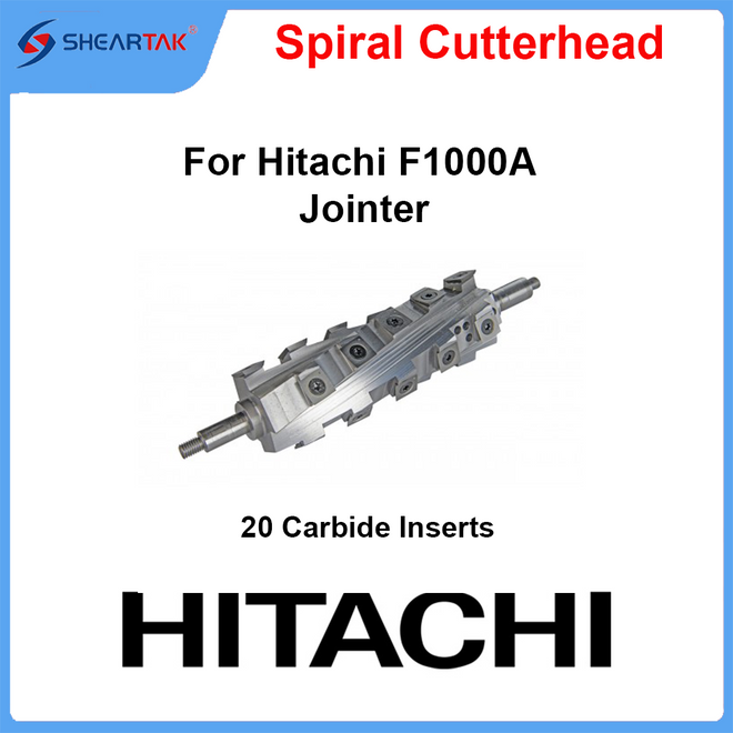 Spiral Cutterhead for Hitachi F1000A Jointer