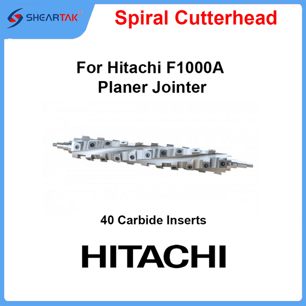 Spiral Cutterhead for Hitachi F1000A Planer Jointer