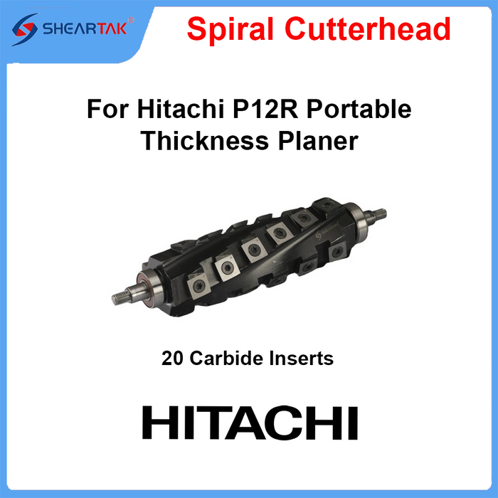 Spiral Jointer Head for Hitachi P12R Portable Thickness Jointer