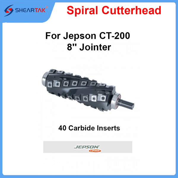 Spiral Cutterhead for Jepson CT-200 8'' Jointer