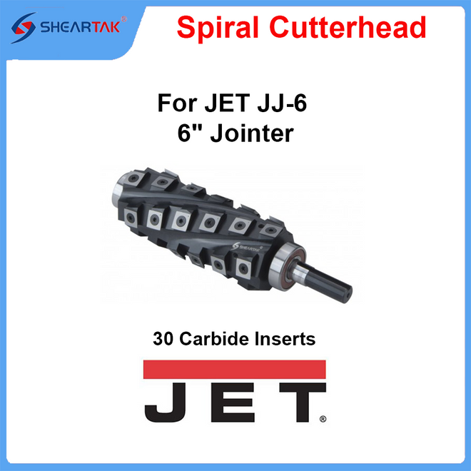 Spiral Cutterhead for JET JJ-6  6" Jointer
