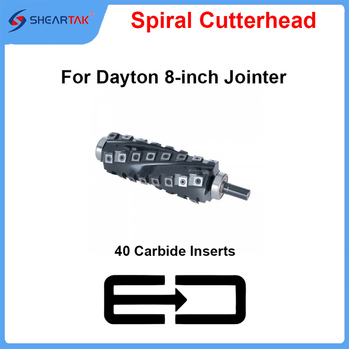 Spiral Cutterhead for Dayton 8-inch Jointer