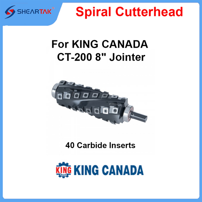 Spiral Cutterhead for KING CANADA CT-200 8" Jointer