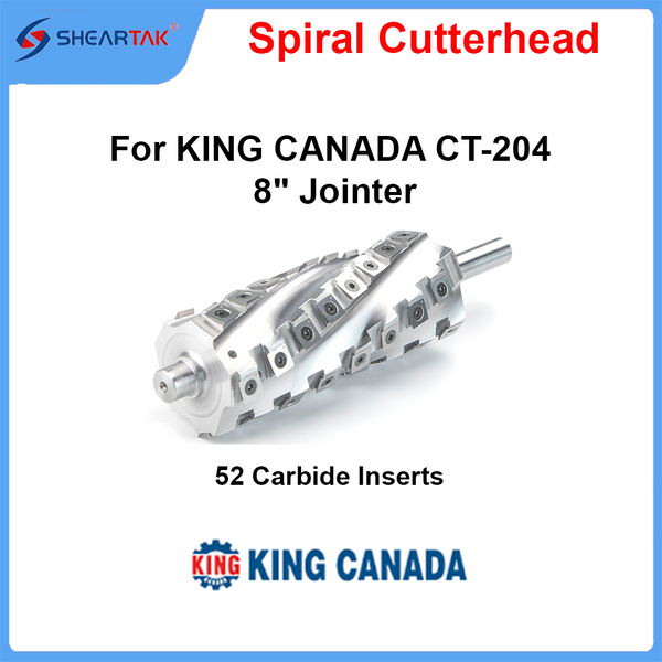 Spiral Cutterhead for KING CANADA CT-204 8" Jointer