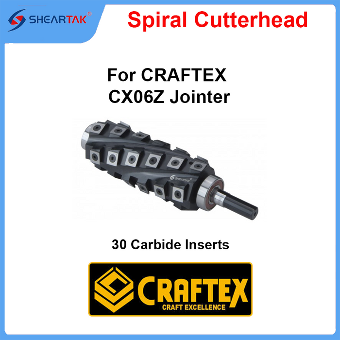 Helical Cutterhead for CRAFTEX  CX06Z Jointer