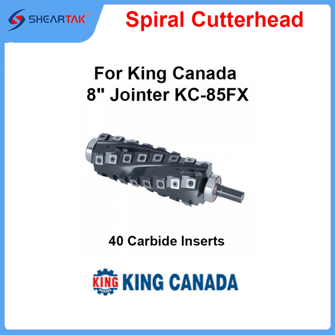 Spiral Cutterhead for King Canada  8" Jointer KC-85FX