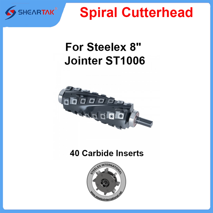Spiral Cutterhead for Steelex  8" Jointer ST1006