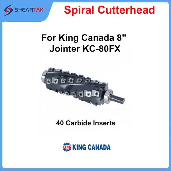 Spiral Cutterhead for King Canada  8" Jointer KC-80FX