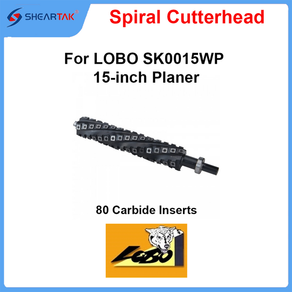 Spiral Cutterhead for Castaly LOBO SK0015WP 15-inch Planer