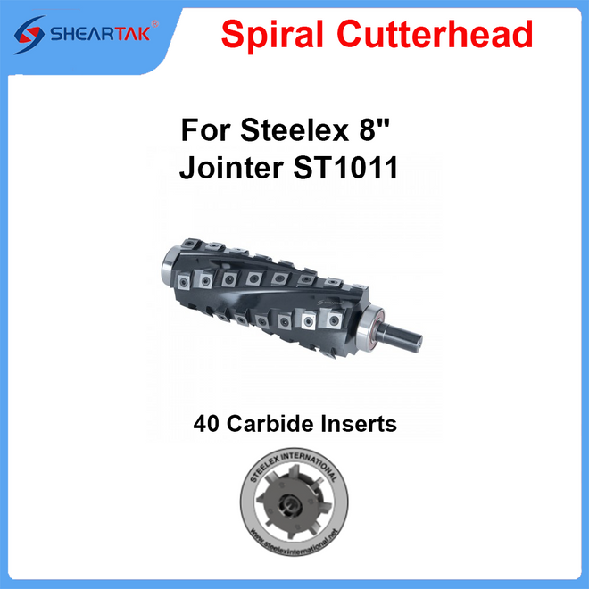 Spiral Cutterhead for Steelex  8" Jointer ST1011