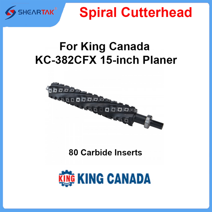 Spiral Cutterhead for King Canada KC-382CFX 15-inch Planer