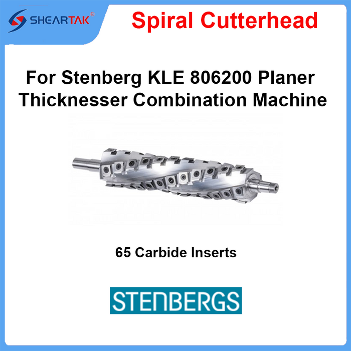 Spiral Cutterhead for Stenberg KLE 806200 Planer Thicknesser Combination Machine