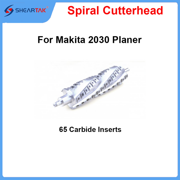 Spiral Cutterhead for Makita 2030 Planer - Sheartak Tools