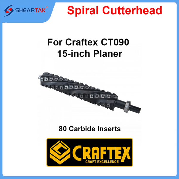 Spiral Cutterhead for Craftex CT090 15-inch Planer