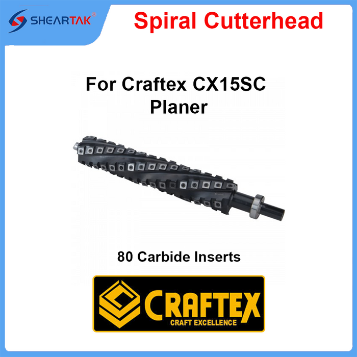 Spiral Cutterhead for Craftex CX15SC Planer