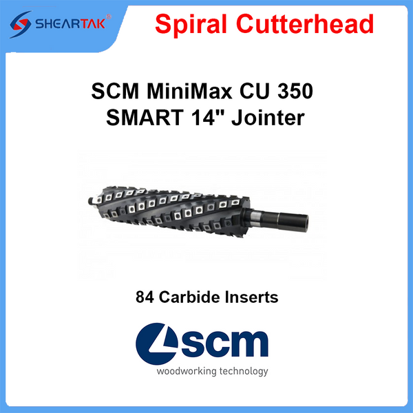 Spiral Cutterhead SCM MiniMax CU 350 SMART 14" Jointer
