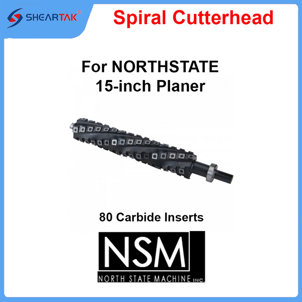 Spiral Cutterhead for NORTHSTATE 15-inch Planer